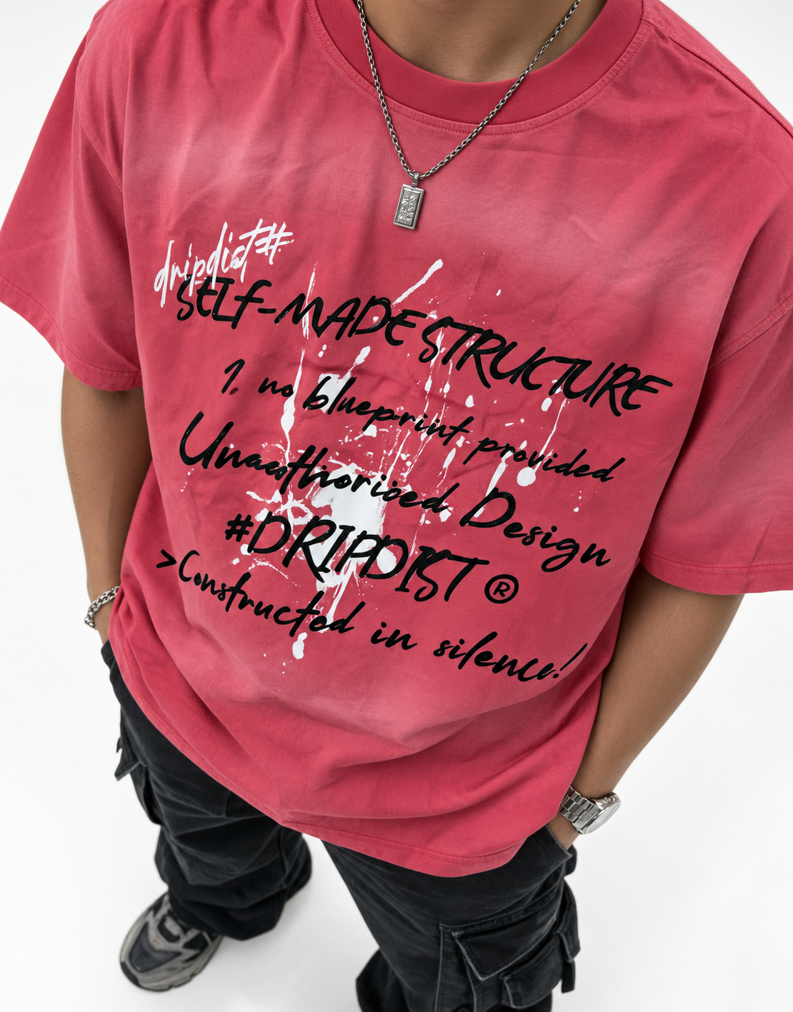 UNSCRIPTED RED TEE