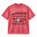 UNSCRIPTED RED TEE
