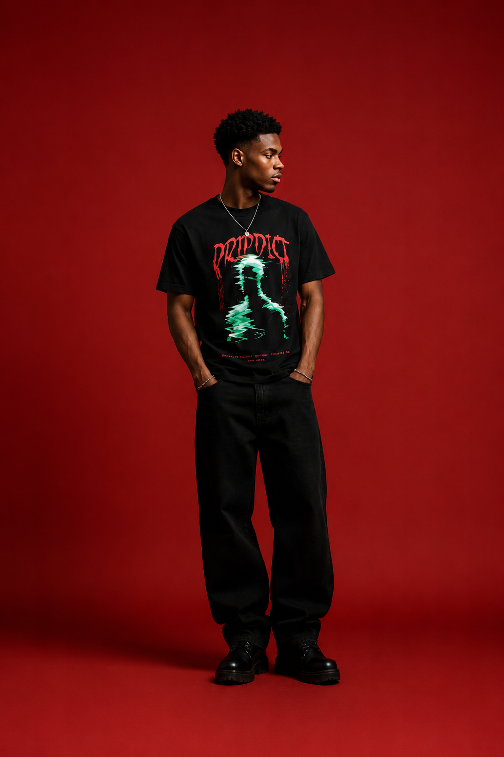 GLITCH OVERSIZED T-SHIRT