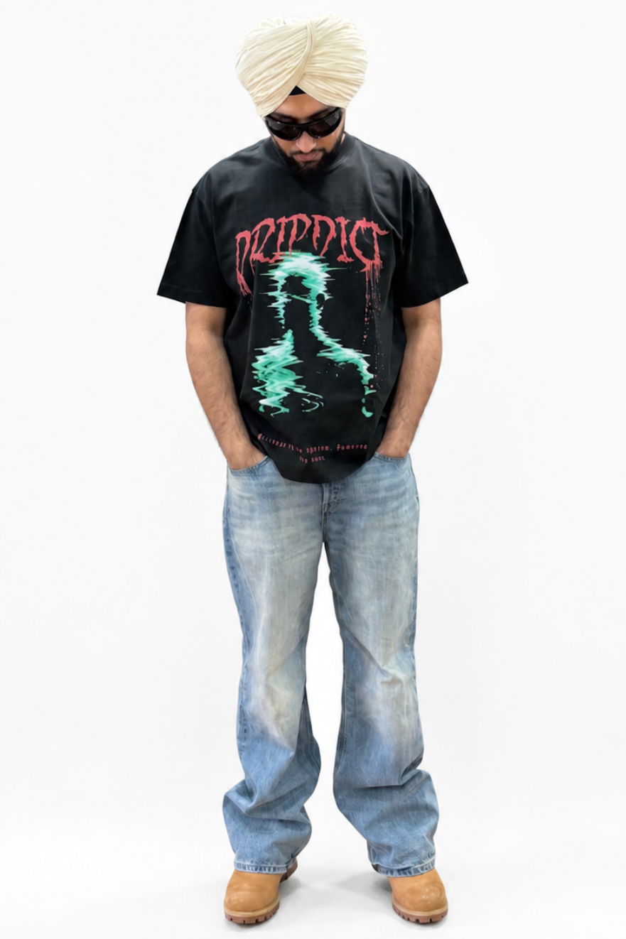 GLITCH OVERSIZED T-SHIRT